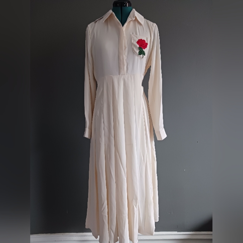 NWT Paper Parachute Ivory Dress Size S